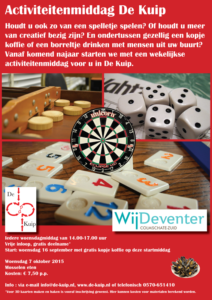 Poster activiteitenmiddag 2015