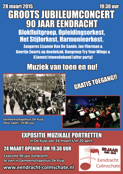 Poster-Jubileumconcert-Eendracht-90-jaar