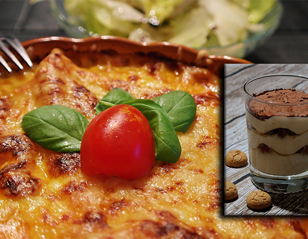 Samen Eten De Kuip Lasagne met toetje tiramisu