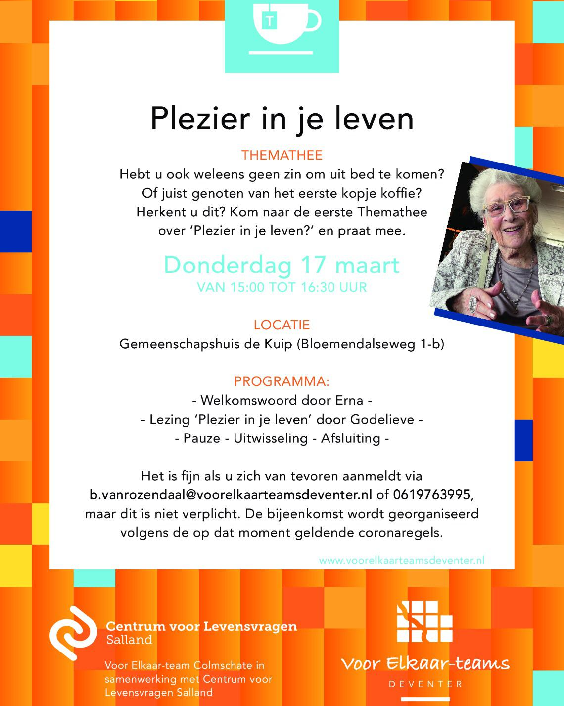 Plezier in je leven Themathee