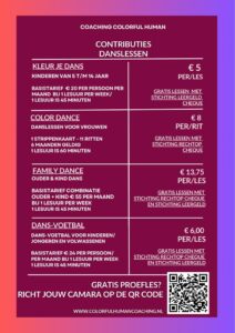 Colorful Human Coaching - Contributie