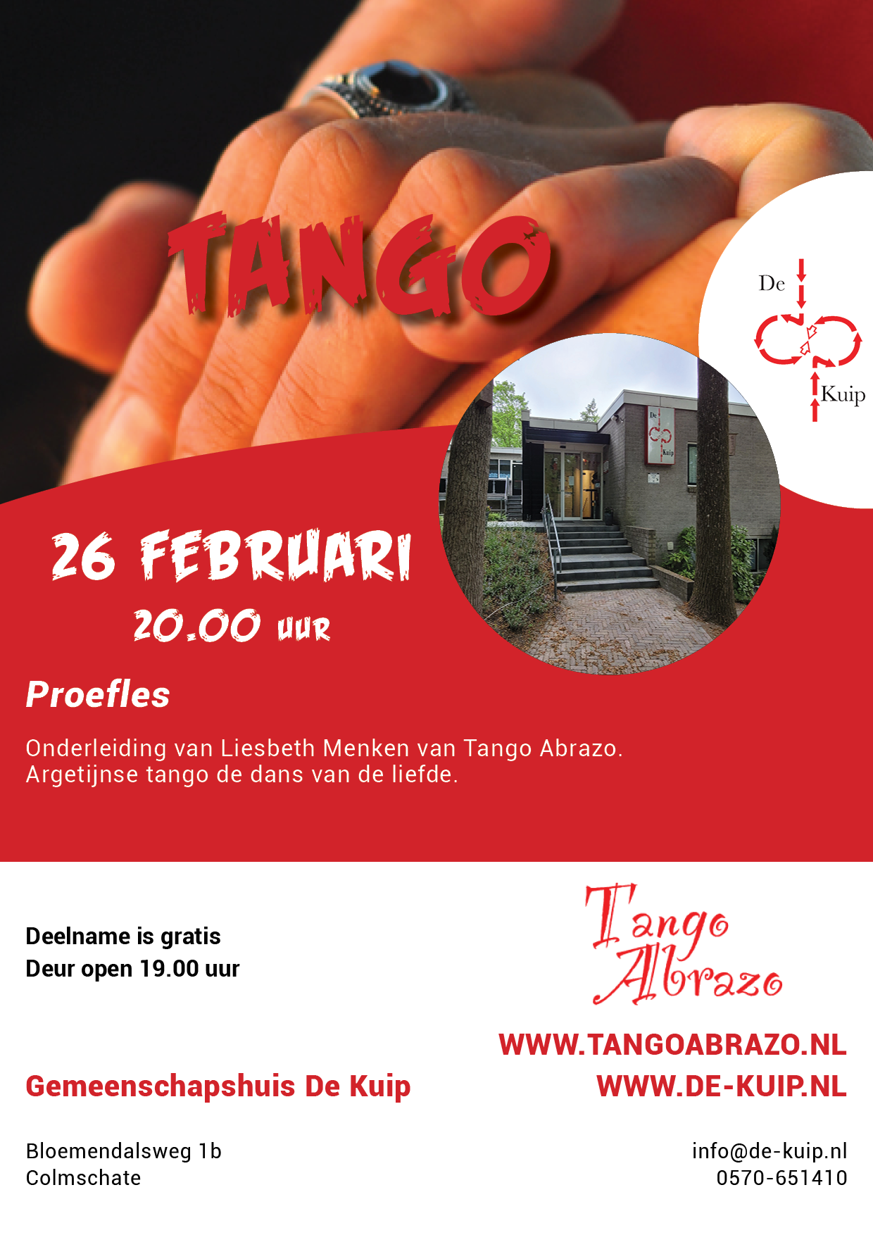 Poster Proefles Tango Abrazo