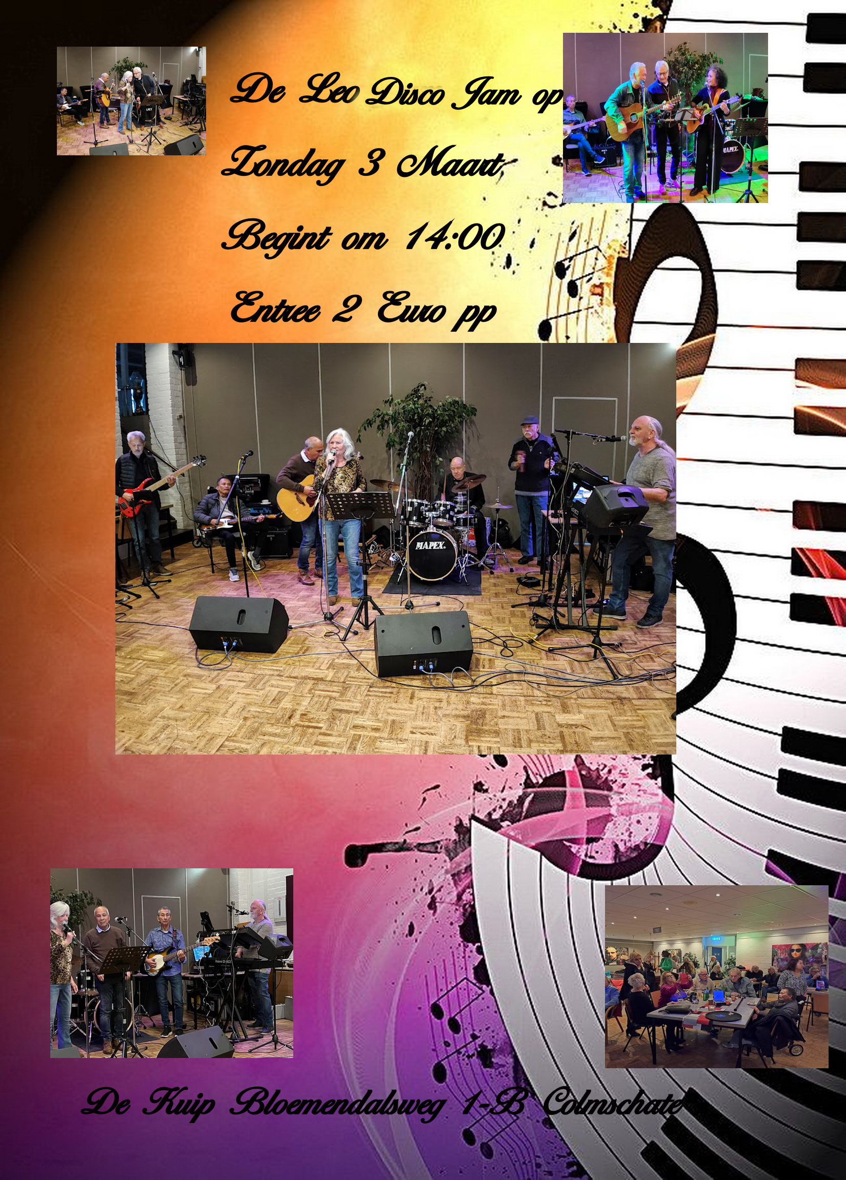 Flyer Leo Disco Jam maart 2024