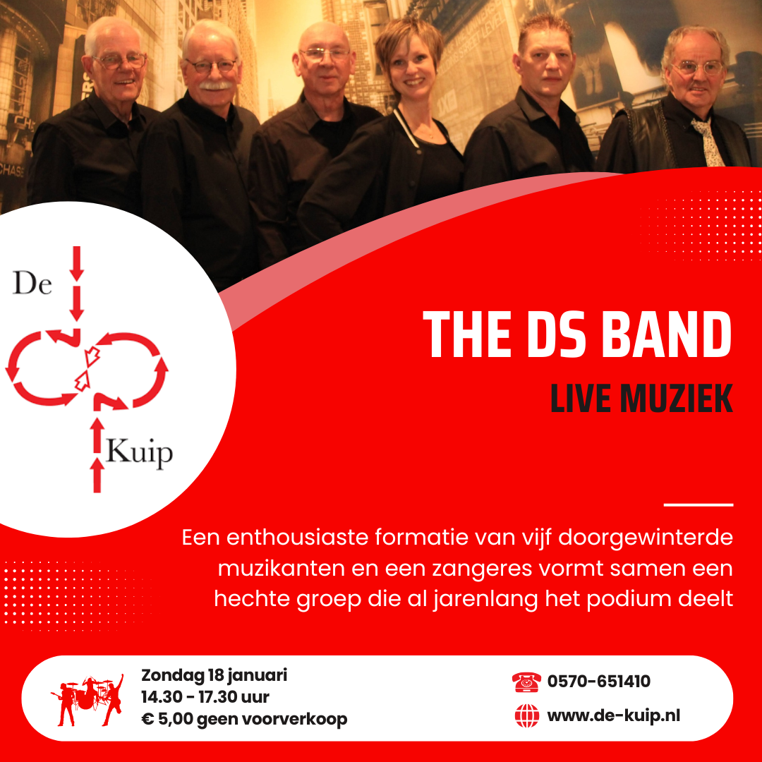 Banner optreden DS Band januari 2026
