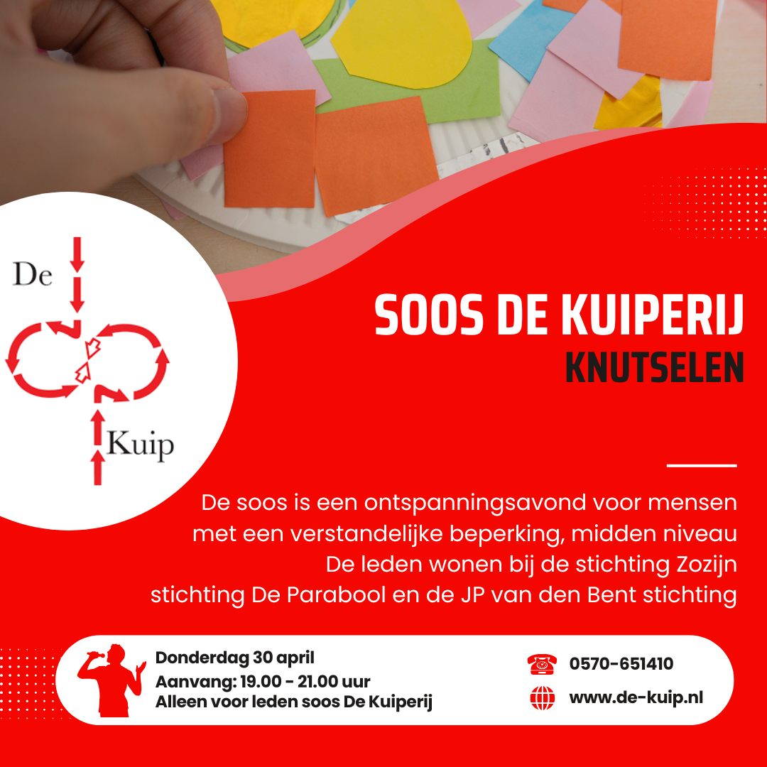 De Kuiperij Knutselen 30 april 2026