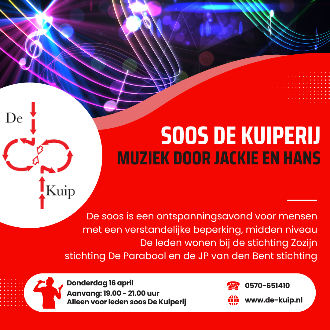 De Kuiperij Muziek Jackie en Hans 16 april 2026