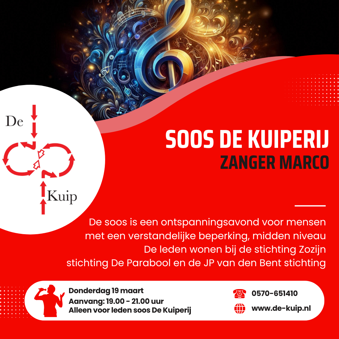 De Kuiperij Zanger Marco 19 maart 2026