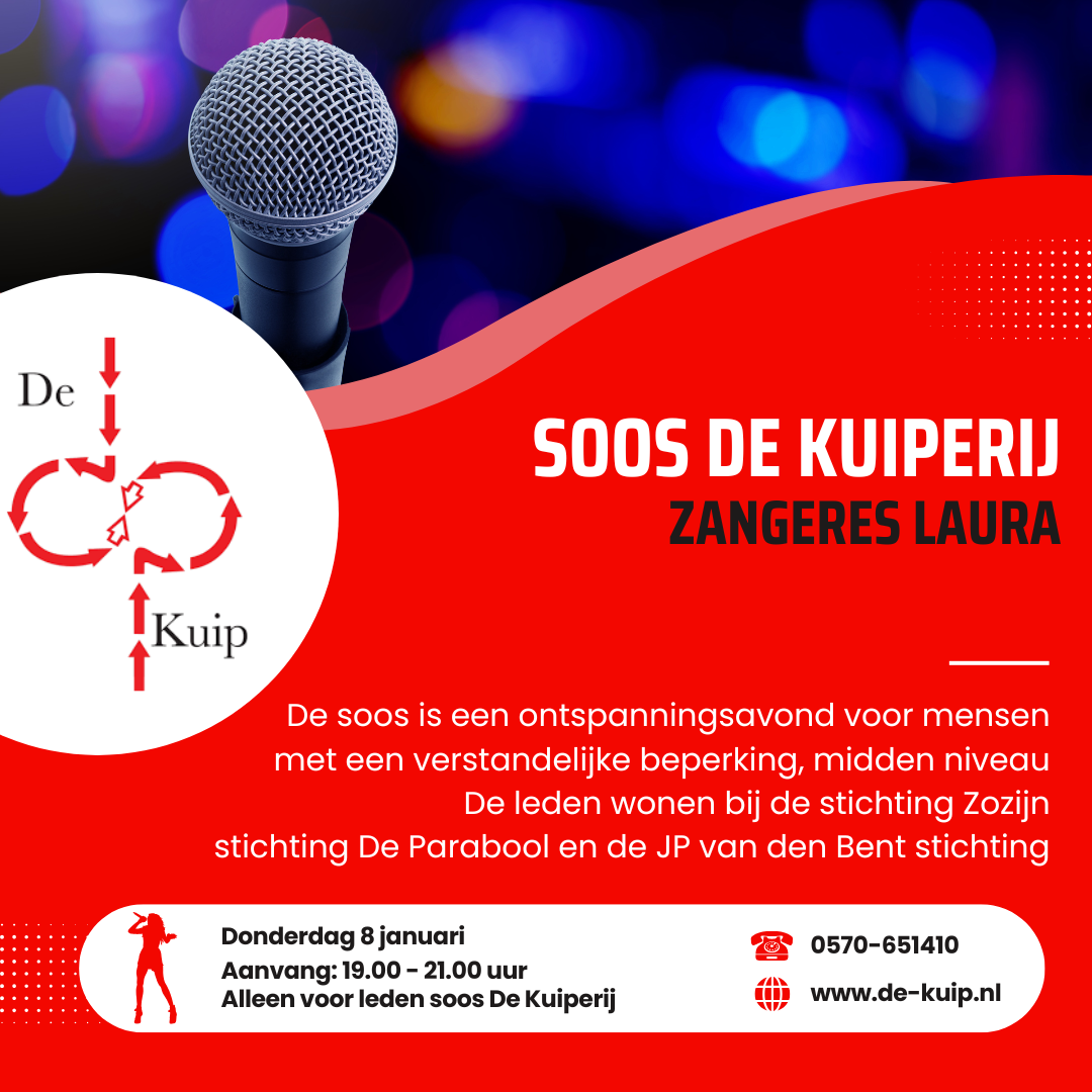 De Kuiperij zangeres Laura 8 januari 2026