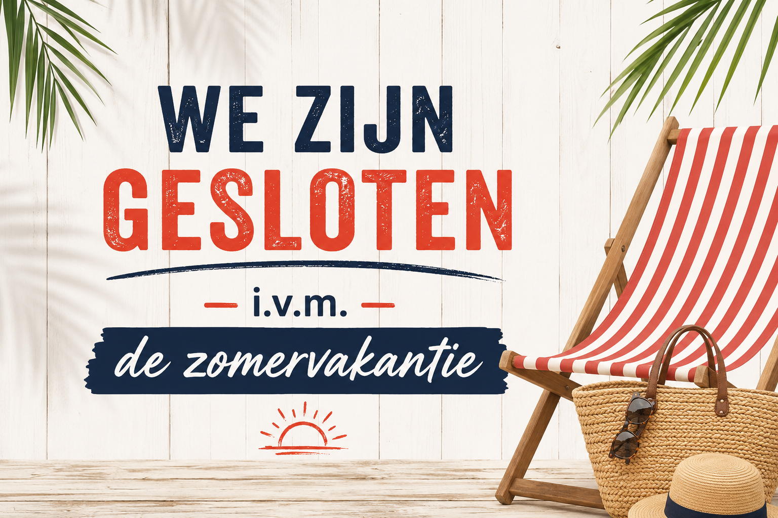 Zomersluiting 2026